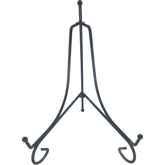 Plate Stand Easel Metal Black 6 Inches Tall 5" Wide 5" Spread Painting Display - Picture 1 of 7